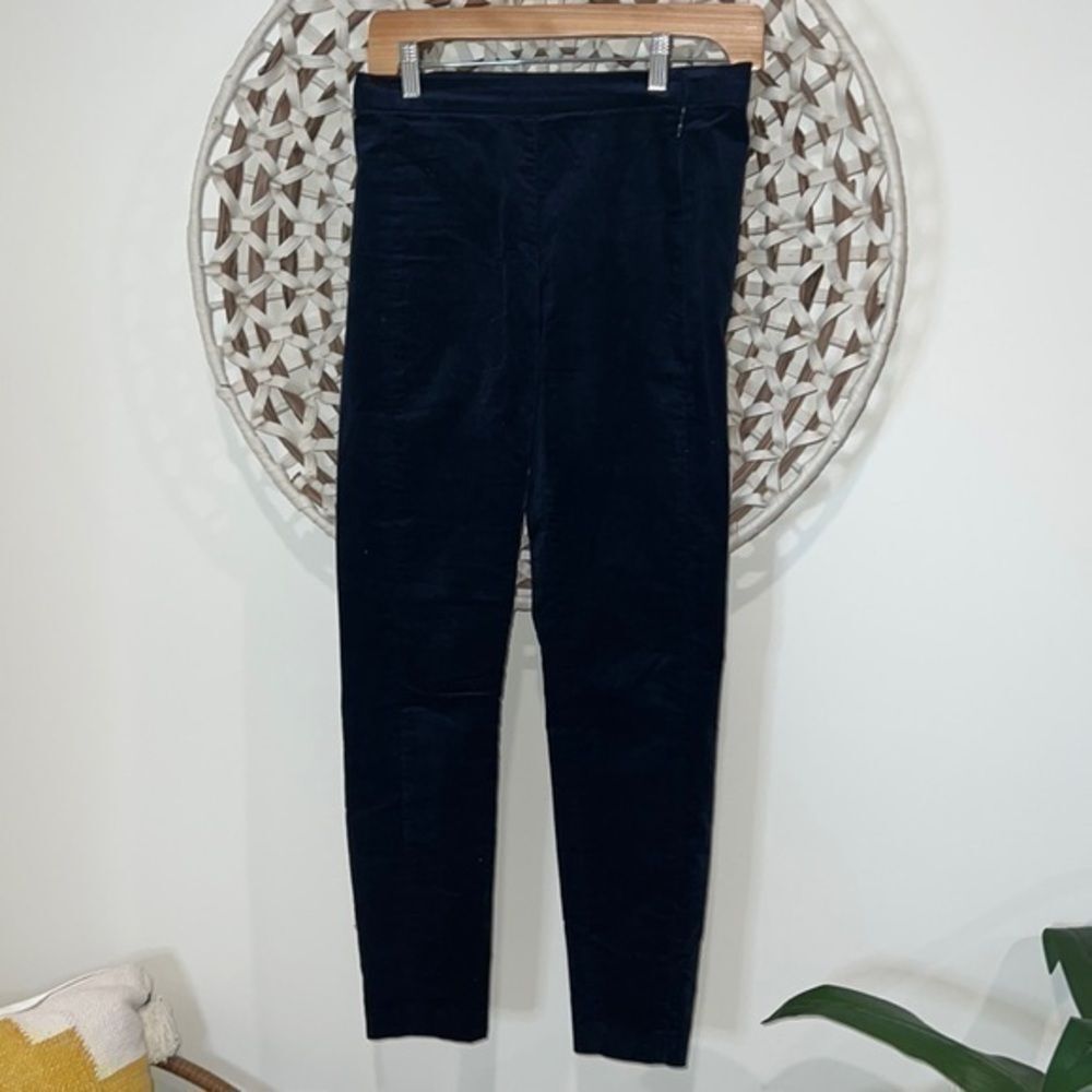 Banana Republic navy blue velvet skinny pants size 0